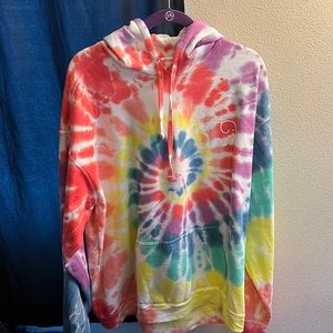 Ivory Ella rainbow tie-dye hoodie